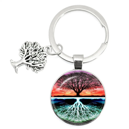 1 Piece Artistic Tree Metal Unisex Bag Pendant Keychain