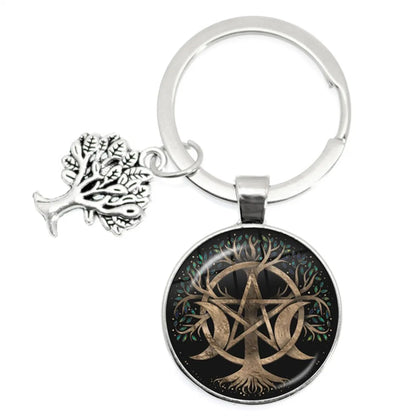 1 Piece Artistic Tree Metal Unisex Bag Pendant Keychain