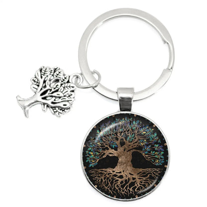 1 Piece Artistic Tree Metal Unisex Bag Pendant Keychain