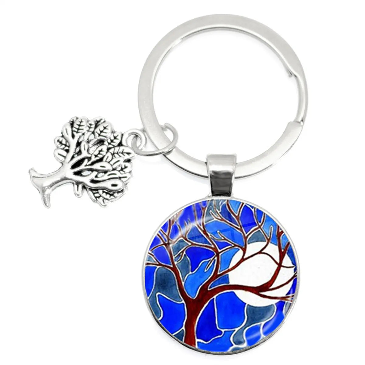 1 Piece Artistic Tree Metal Unisex Bag Pendant Keychain