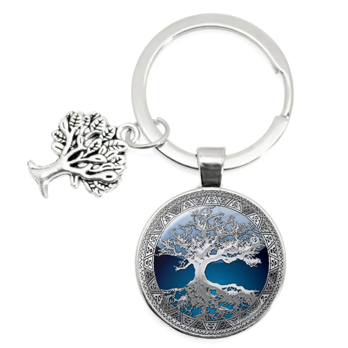 1 Piece Artistic Tree Metal Unisex Bag Pendant Keychain