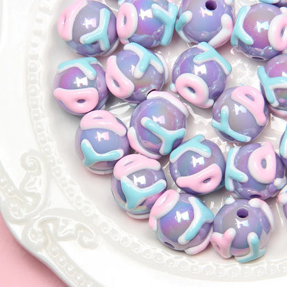 1 Piece Arylic Heart Shape Beads