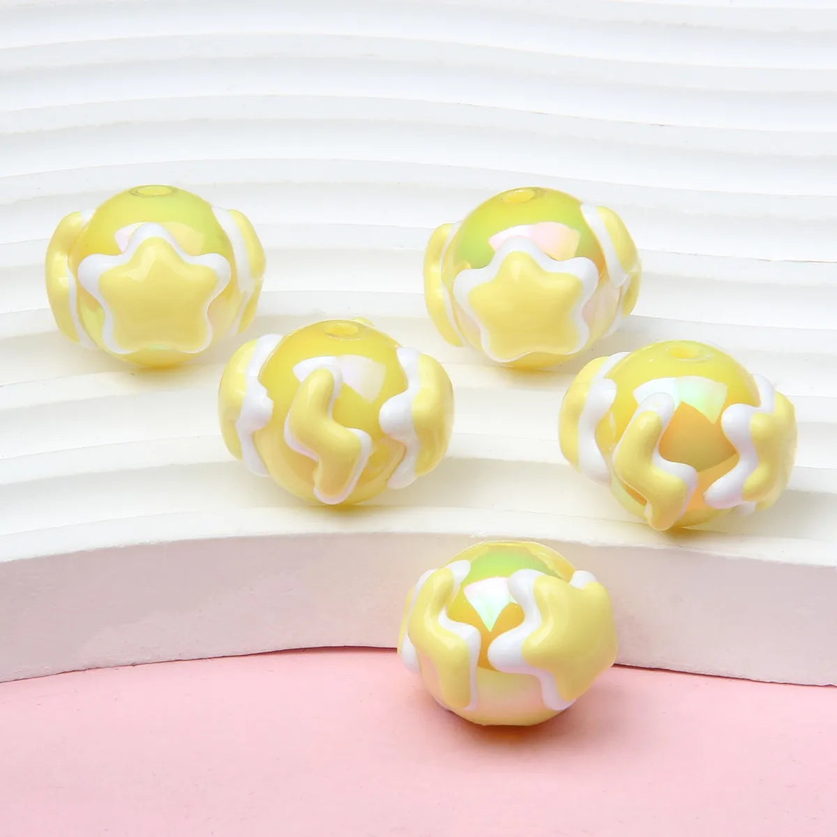 1 Piece Arylic Heart Shape Beads