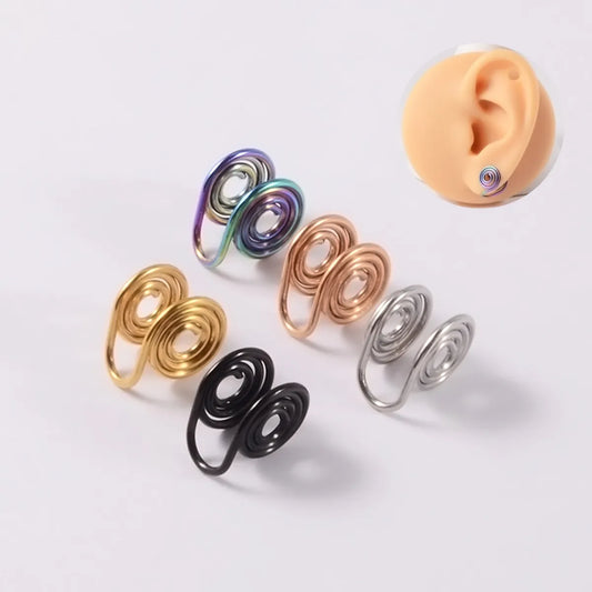 1 Piece Basic Simple Style Classic Style Irregular 304 Stainless Steel 18K Gold Plated Ear Cuffs