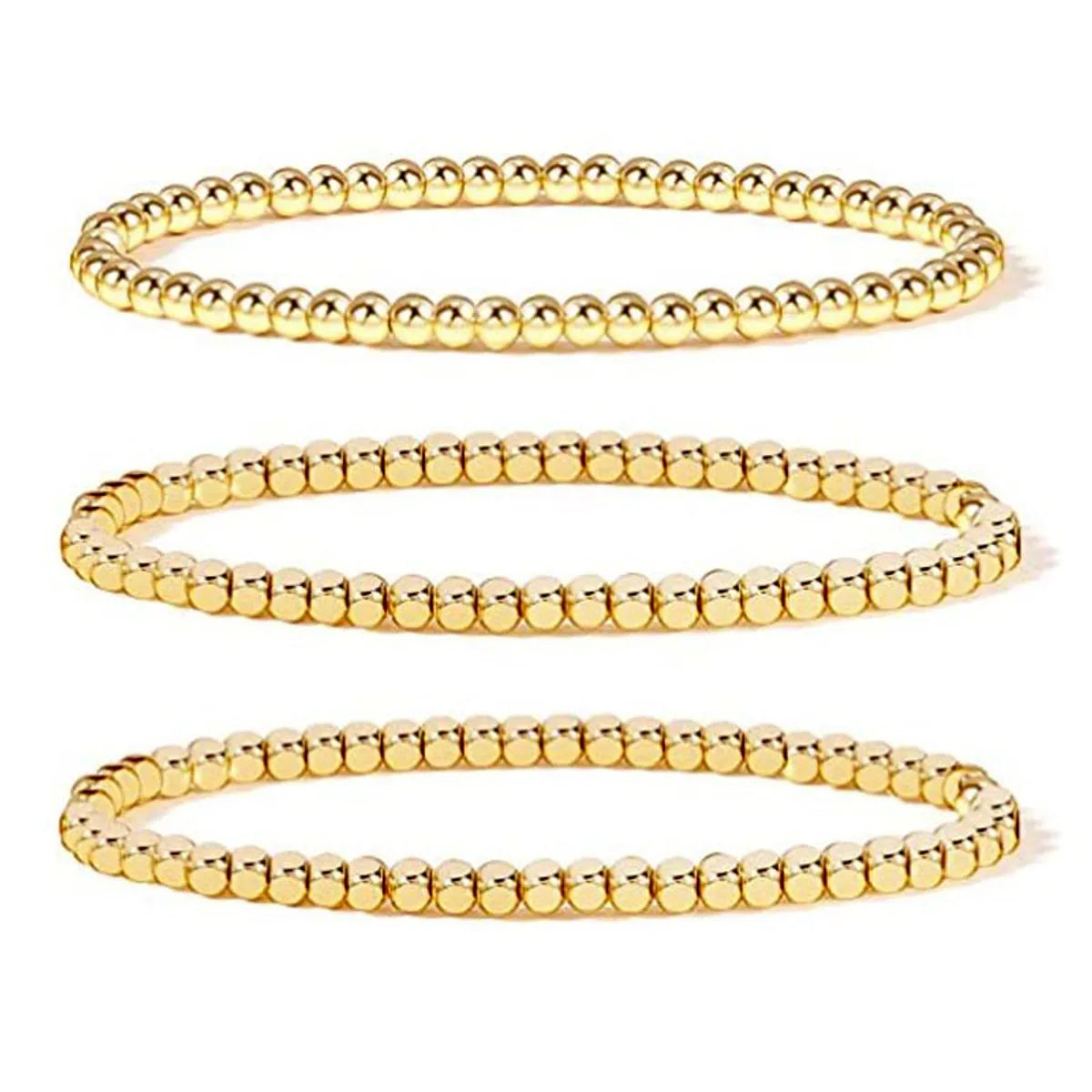 1 Piece Basic Solid Color Metal Unisex Bracelets