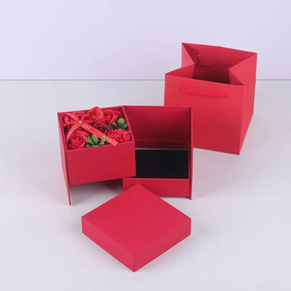 New Creative Double Layer Rotating  Gift Box