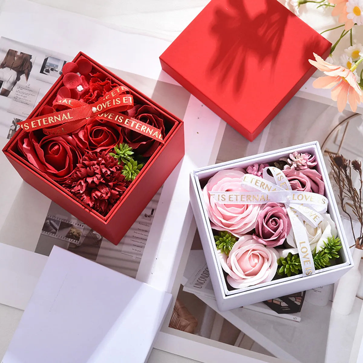 New Creative Double Layer Rotating  Gift Box