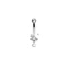 1 Piece Belly Rings Simple Style Classic Style Heart Shape 316 Stainless Steel  Inlay Zircon Belly Rings