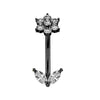 1 Piece Belly Rings Simple Style Geometric 316 Stainless Steel  Copper Inlay Zircon