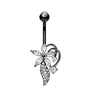 1 Piece Belly Rings Simple Style Geometric 316 Stainless Steel  Copper Inlay Zircon