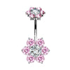 1 Piece Belly Rings Simple Style Heart Shape 316 Stainless Steel  Inlay Rhinestones