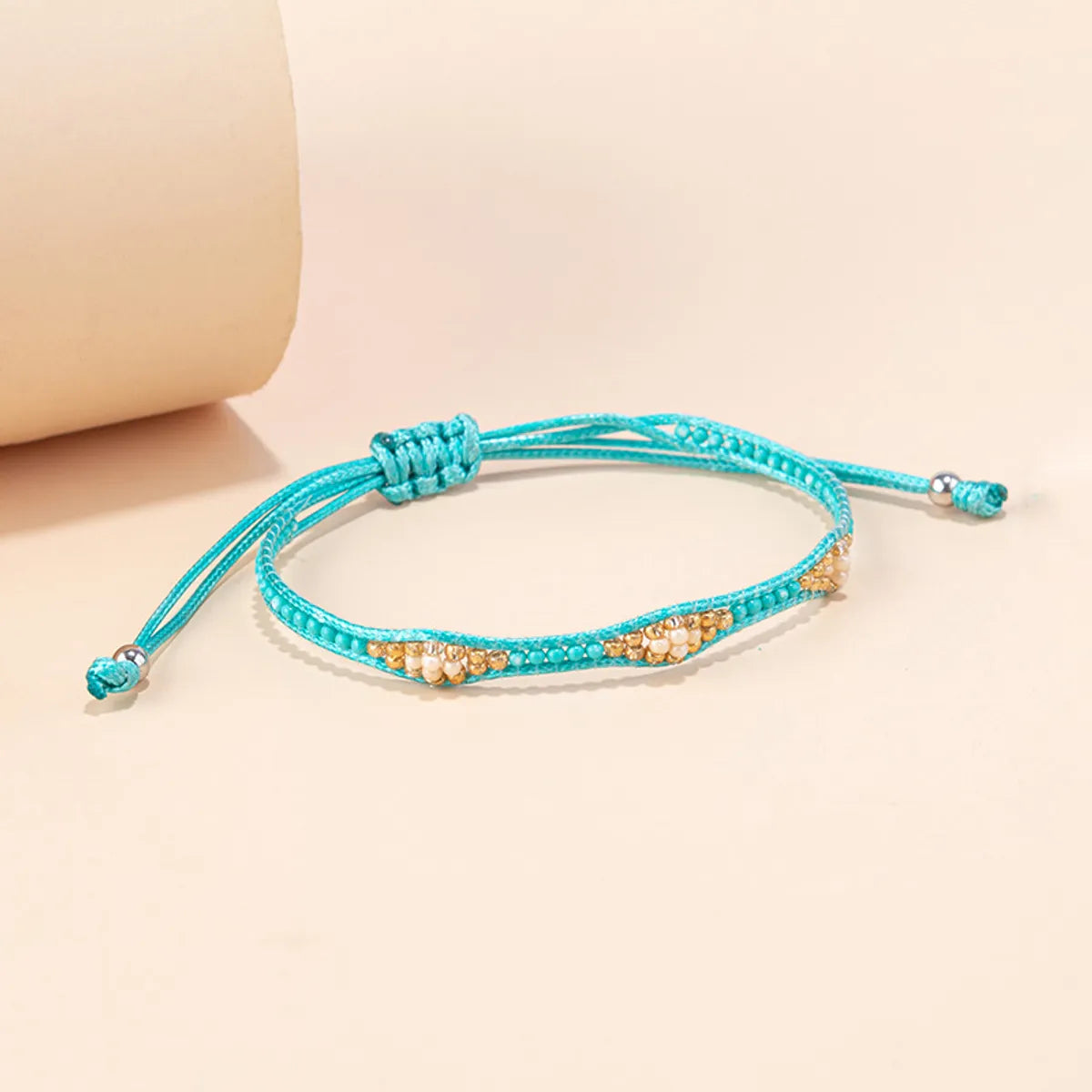 1 Piece Bohemian Round Beaded Rope Women'S Bracelets