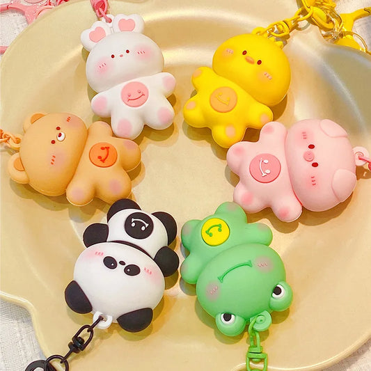 1 Piece Cartoon Style Animal Pvc Unisex Bag Pendant Keychain