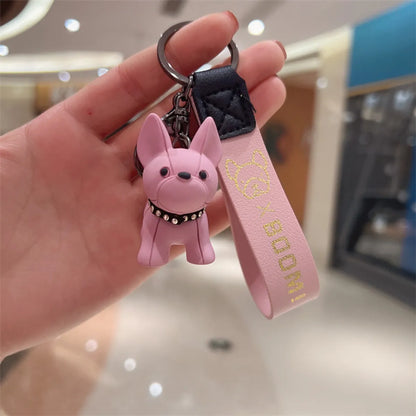 1 Piece Cartoon Style Dog Rubber Unisex Bag Pendant Keychain