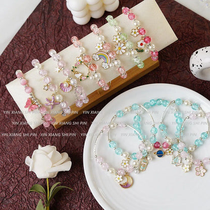 1 Piece Cartoon Style Fruit Alloy Beaded Kid's Women's Bracelets