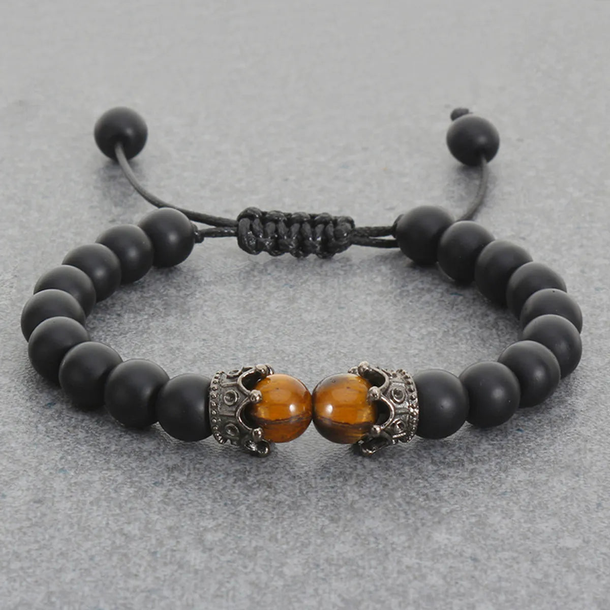 1 Piece Casual Geometric Tiger Eye Plating Men's Bracelets