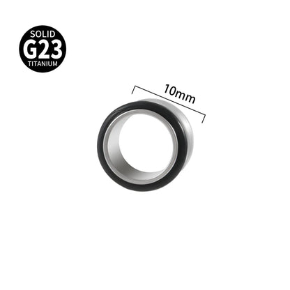 1 Piece Casual Hip-Hop Simple Style Round Polishing Pure Titanium Ear Studs