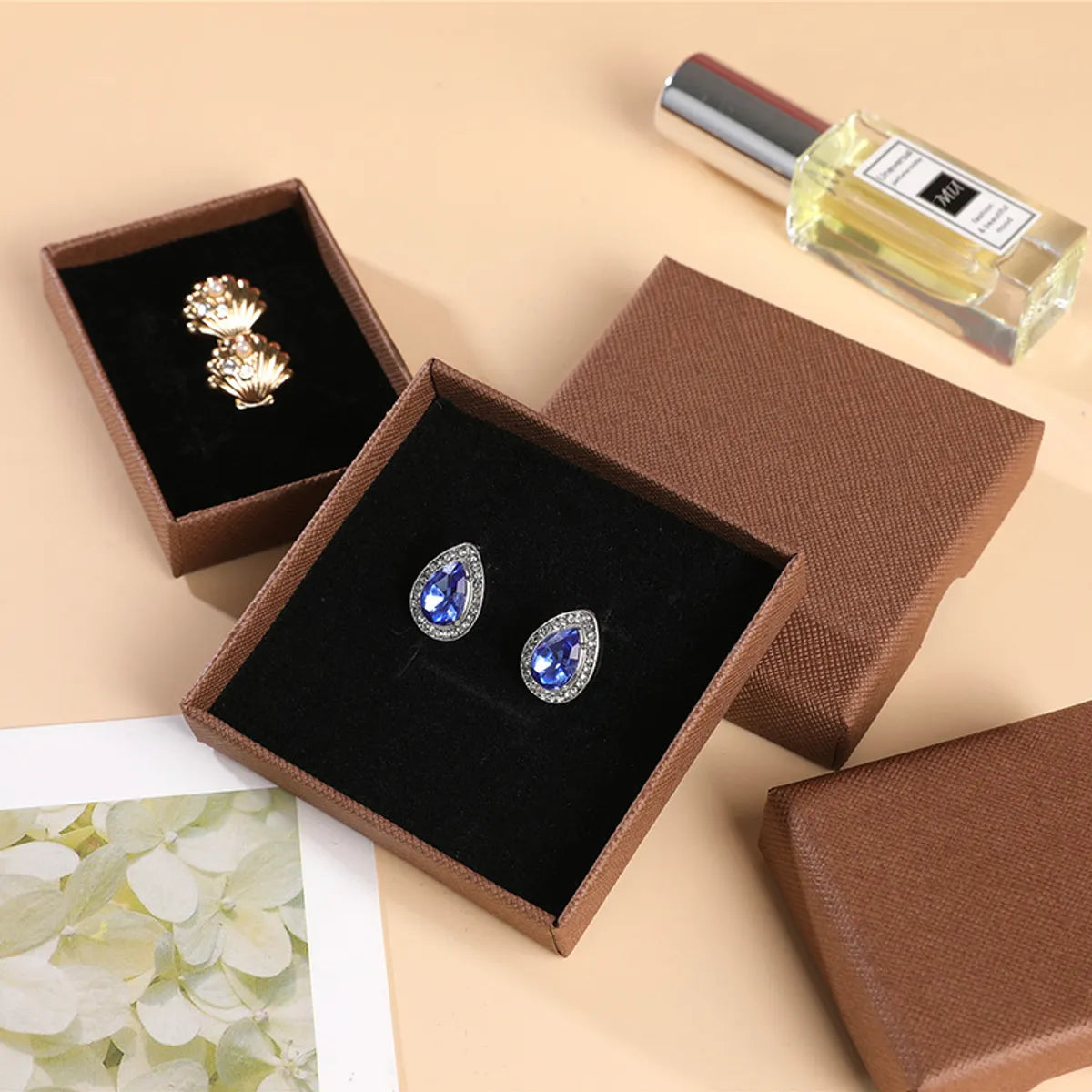 1 Piece Casual Holiday Daily Solid Color Jewelry Boxes