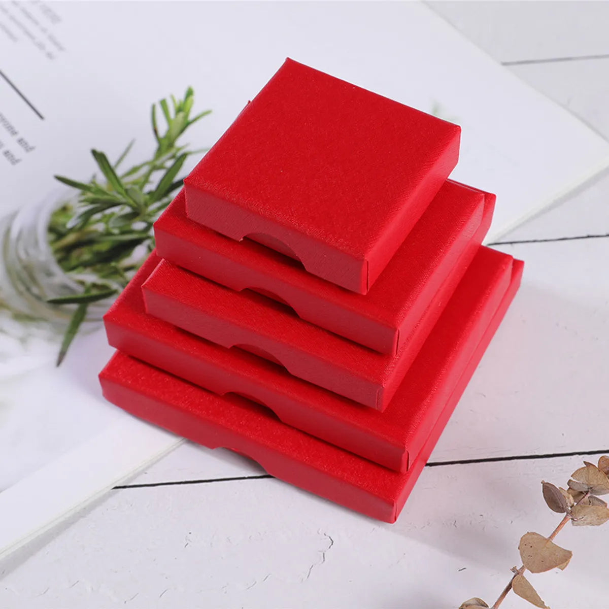 1 Piece Casual Holiday Daily Solid Color Jewelry Boxes