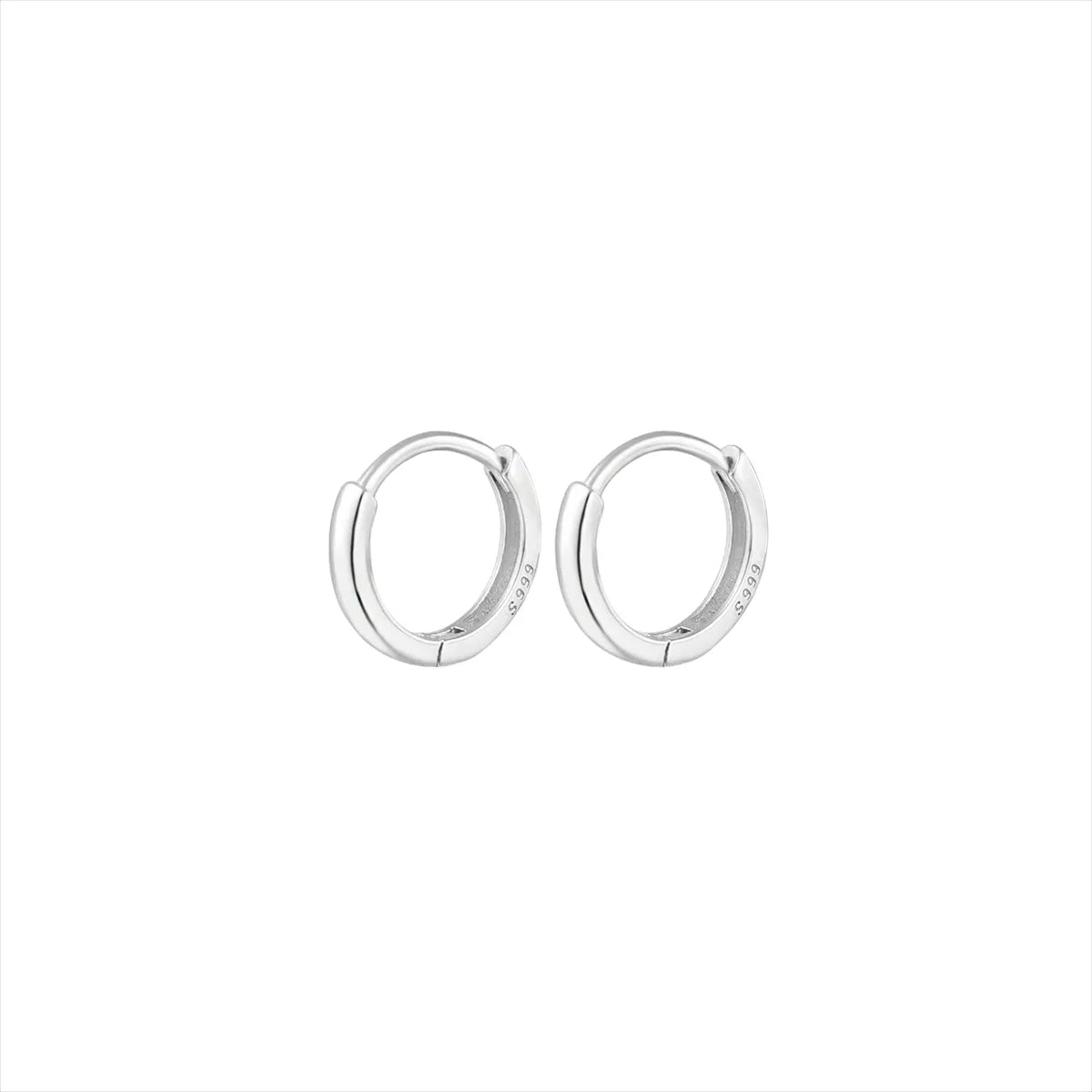 1 Piece Casual Modern Style Solid Color Plating Sterling Silver Silver Plated Earrings