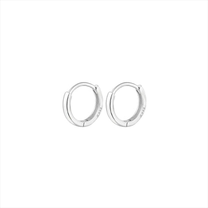 1 Piece Casual Modern Style Solid Color Plating Sterling Silver Silver Plated Earrings