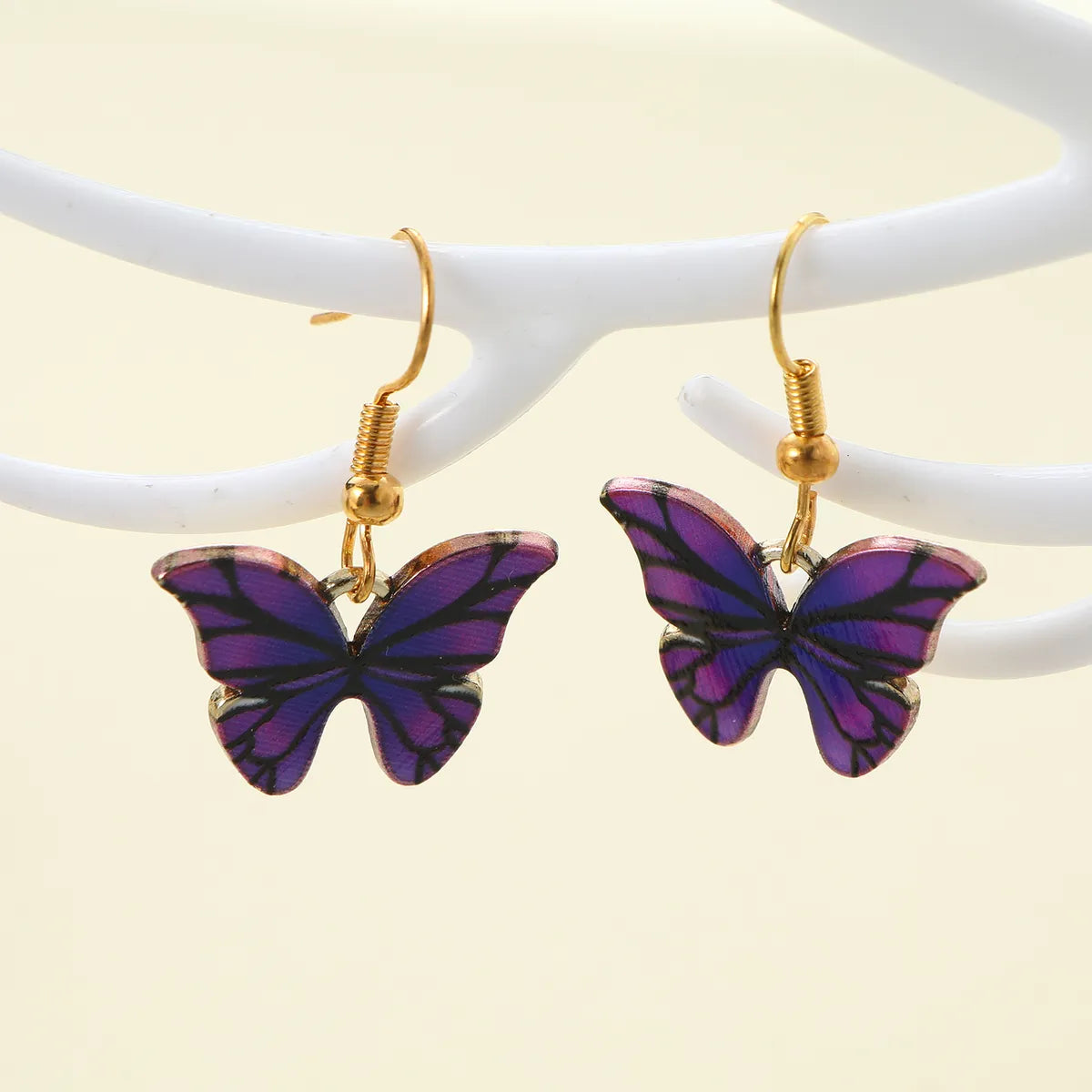 1 Piece Casual Simple Style Butterfly Alloy Drop Earrings