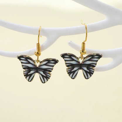 1 Piece Casual Simple Style Butterfly Alloy Drop Earrings