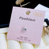 1 Piece Casual Simple Style Four Leaf Clover Inlay Copper Zircon Ear Studs