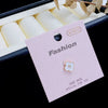 1 Piece Casual Simple Style Four Leaf Clover Inlay Copper Zircon Ear Studs