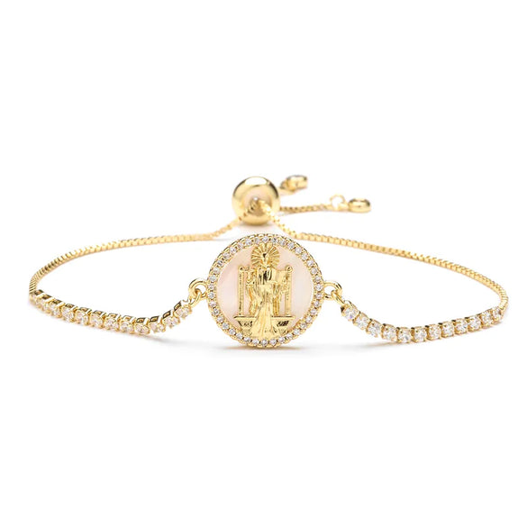 1 Piece Classic Style Tree Heart Shape Butterfly Copper Inlay Zircon Bracelets