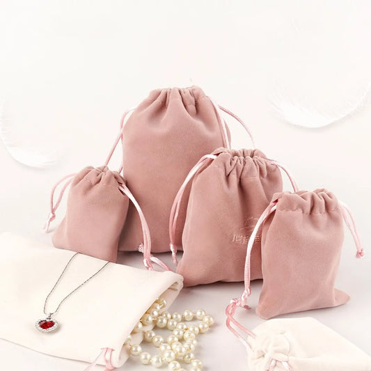 1 Piece Cloth Simple Style Classic Style Holiday Daily Solid Color Jewelry Packaging Bags