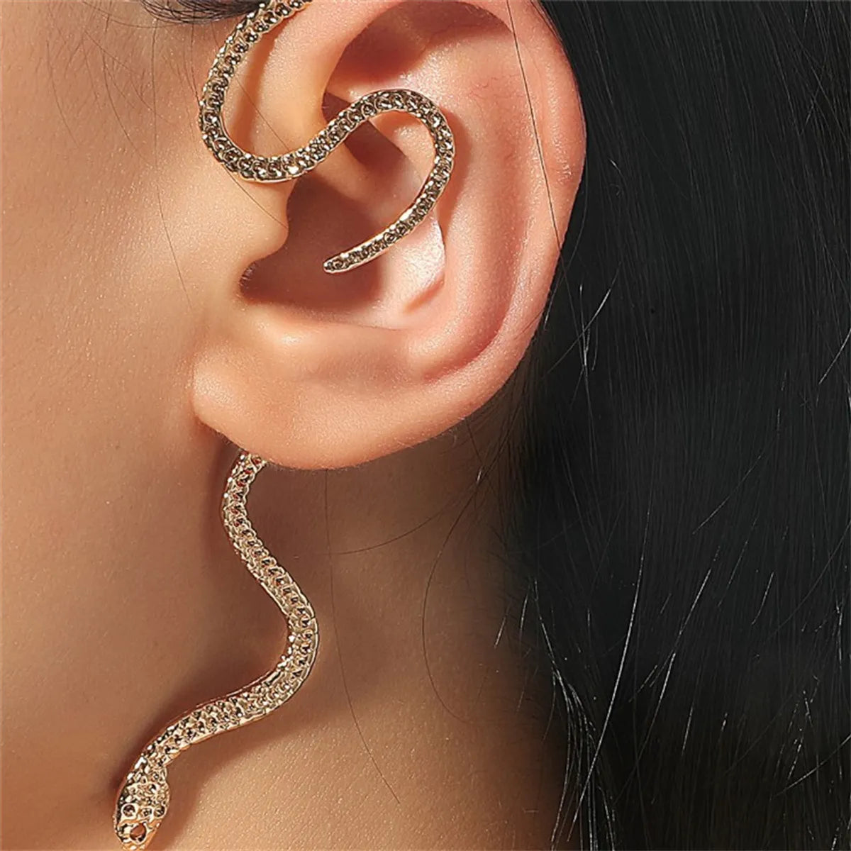 1 Piece Cool Style Snake Alloy Ear Cuffs