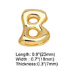 1 Piece Copper 18K Gold Plated Letter Pendant