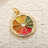 1 Piece Copper Fruit Pendant