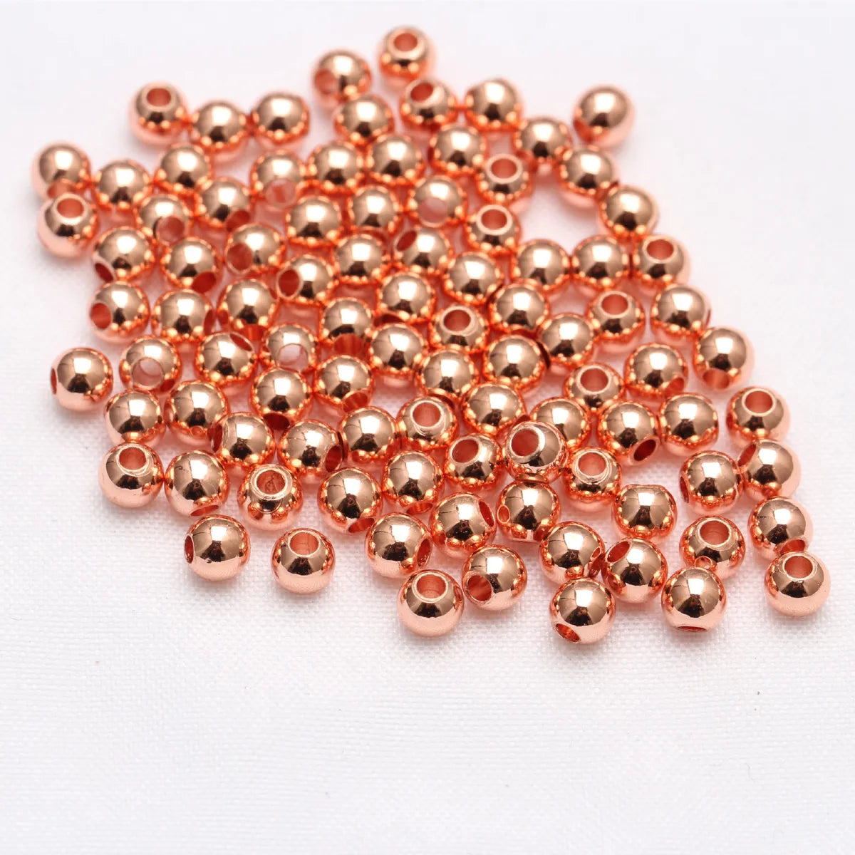 1 Piece Copper Solid Color Beads