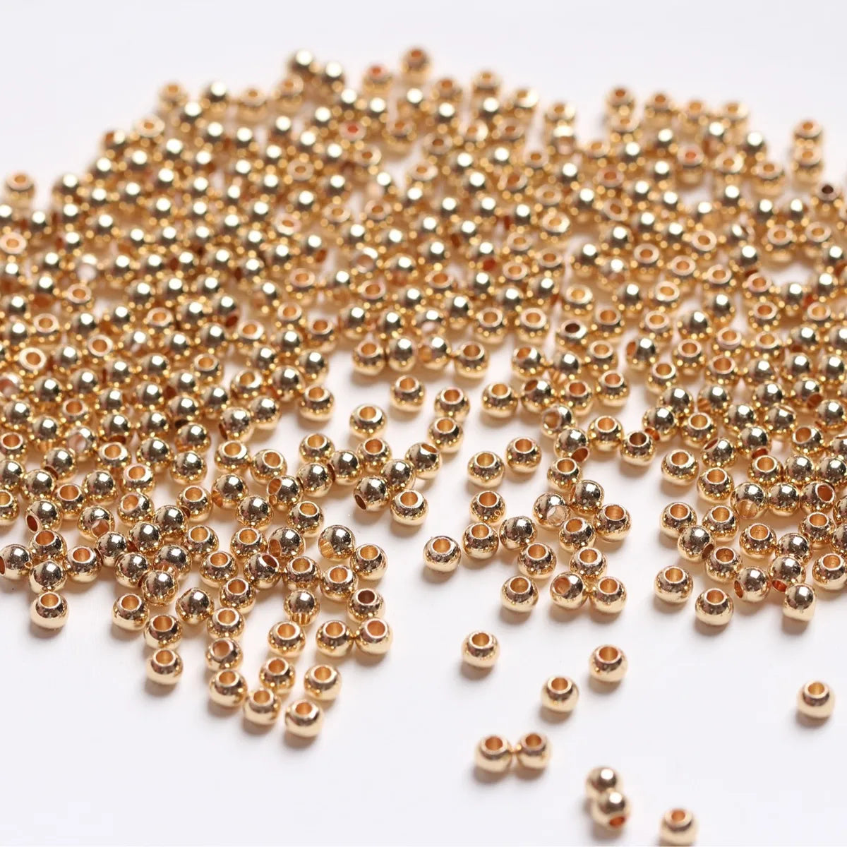 1 Piece Copper Solid Color Beads