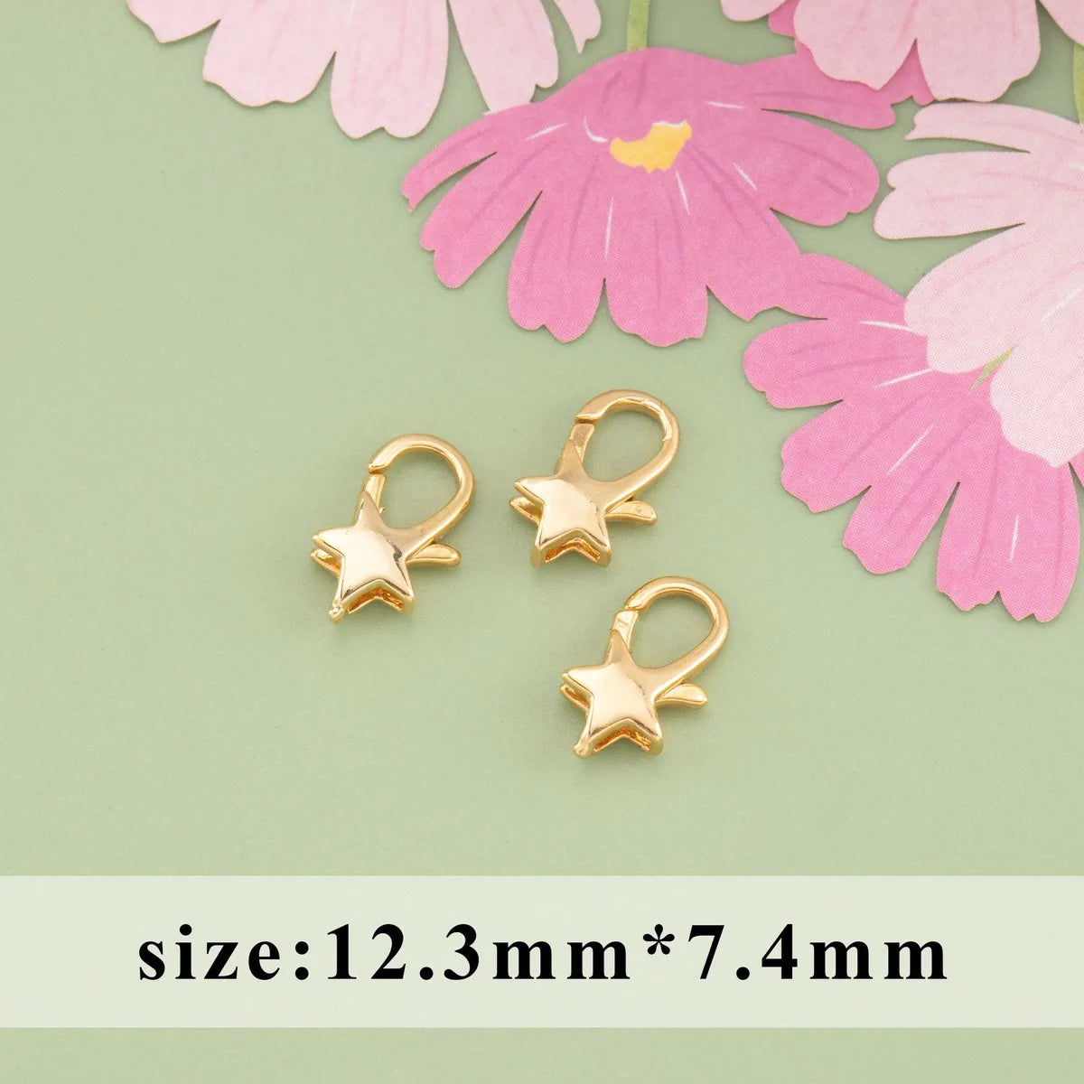 1 Piece Copper Star Heart Shape Jewelry Buckle