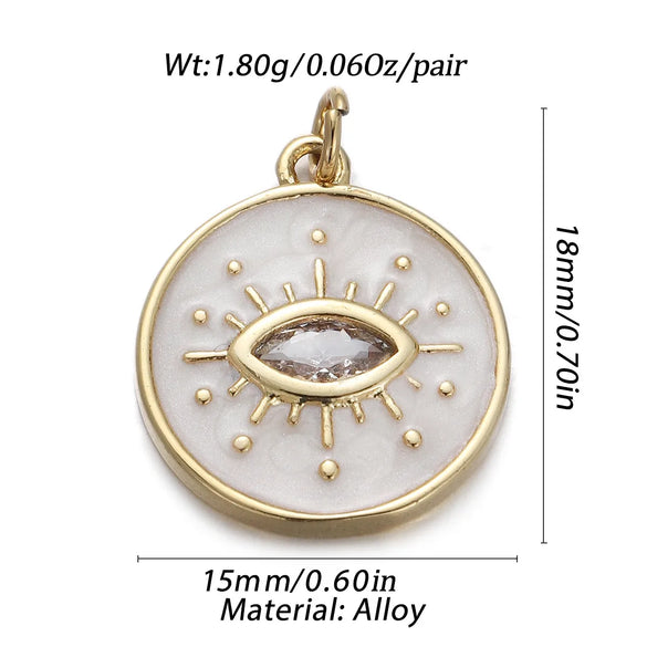 1 Piece Copper Zircon Gold Plated Geometric Heart Shape Pendant