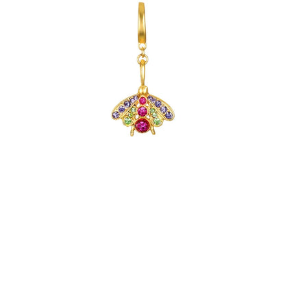 1 Piece Copper Zircon Gold Plated Watermelon Elephant Pendant Chain