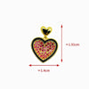 1 Piece Copper Zircon Heart Shape Flower Butterfly Pendant