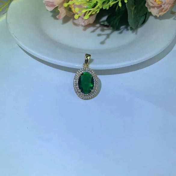 1 Piece Copper Zircon Water Droplets Pendant