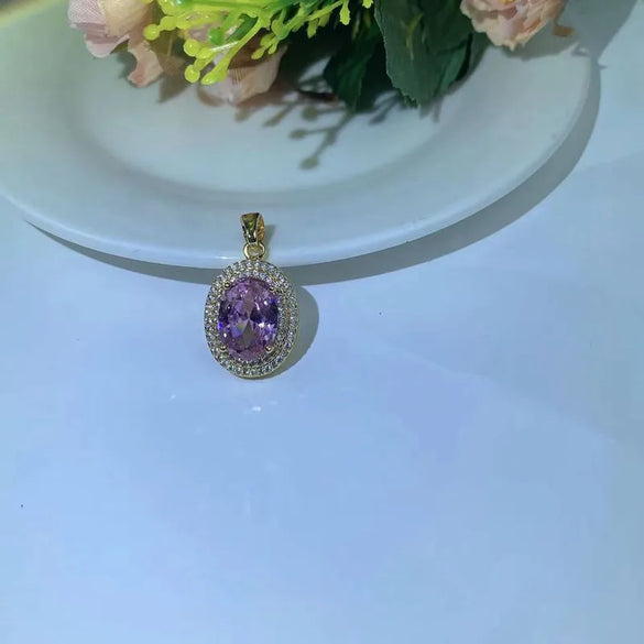 1 Piece Copper Zircon Water Droplets Pendant