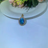 1 Piece Copper Zircon Water Droplets Pendant