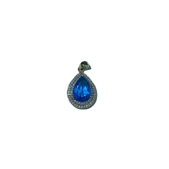 1 Piece Copper Zircon Water Droplets Pendant