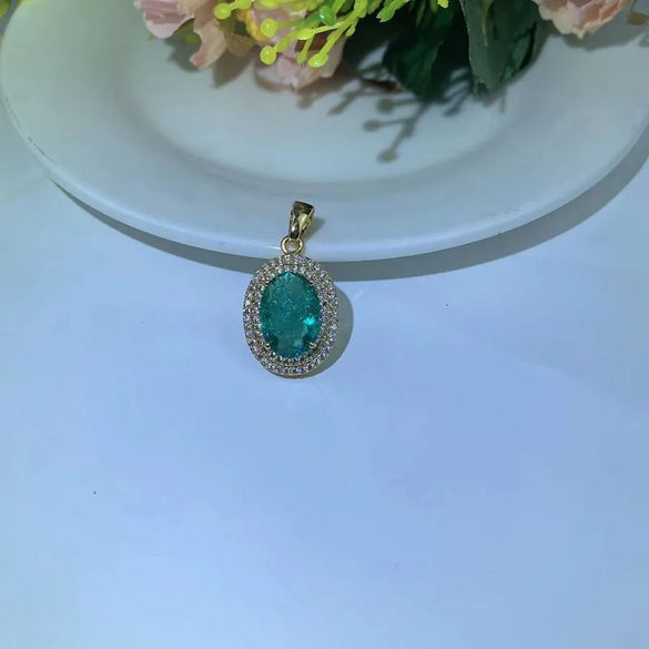 1 Piece Copper Zircon Water Droplets Pendant