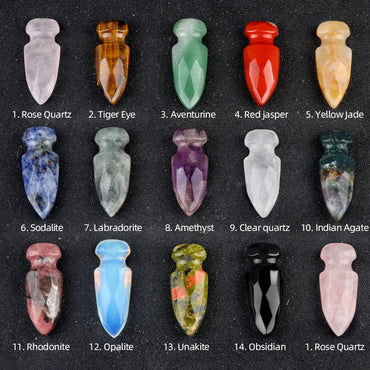 1 Piece Crystal Agate Solid Color Pendant