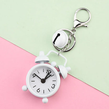 Cute Alarm Clock Iron Plating Unisex Keychain