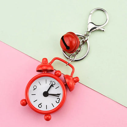 Cute Alarm Clock Iron Plating Unisex Keychain