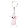 Cute Cat Alloy Resin Bag Pendant Keychain