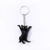 Cute Cat Alloy Resin Bag Pendant Keychain